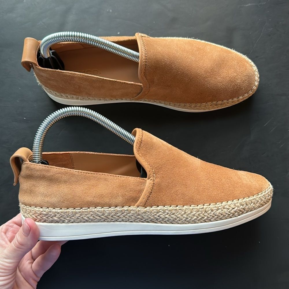 VINCE Silas Slip-On Suede Espadrilles Size 8